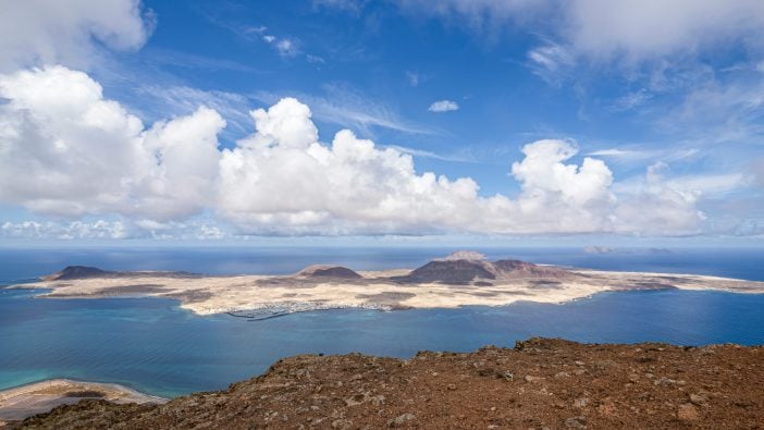 La Graciosa Kanaren Luftbild