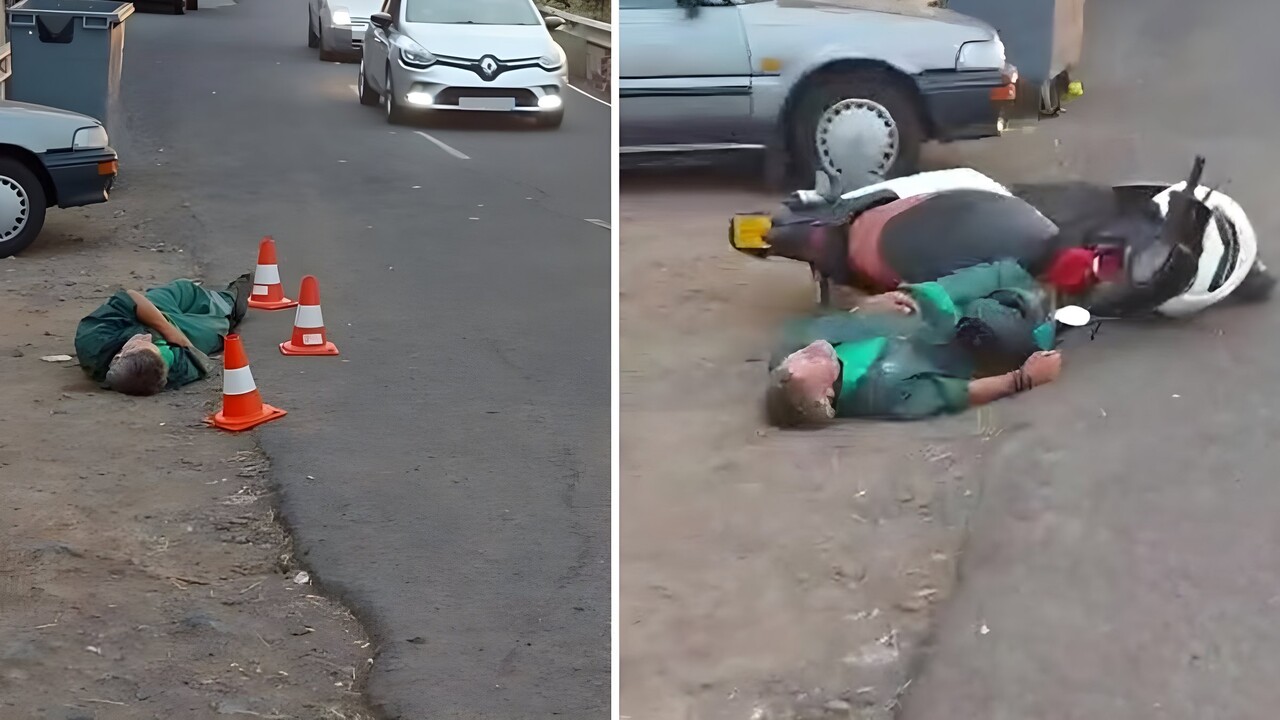 La Palma: Betrunkener fällt von Motorroller, Freunde erteilen ihm eine Lektion