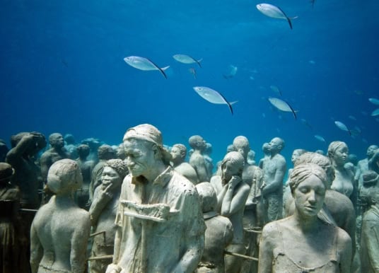 Lanzarote Meeresgrund Museum Kanaren Gruppe Fische