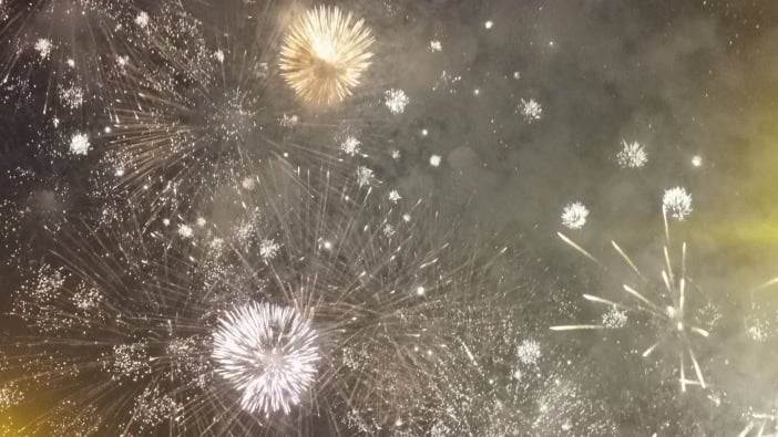 Los Realejos Feuerwerk Cruz Teneriffa Feuerwerk Rauch