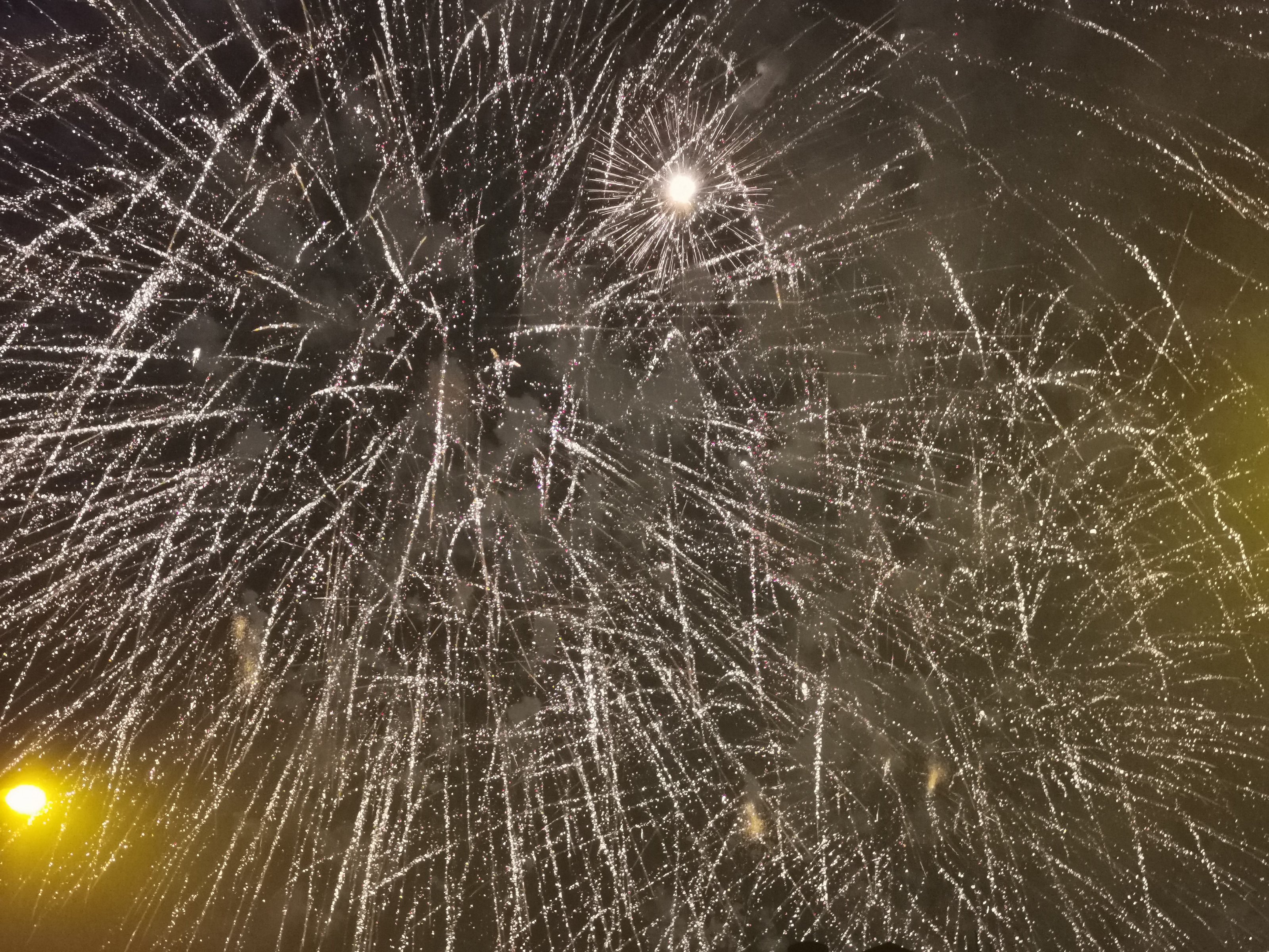 Los Realejos Feuerwerk Cruz Teneriffa Kreuz Feuerwerk