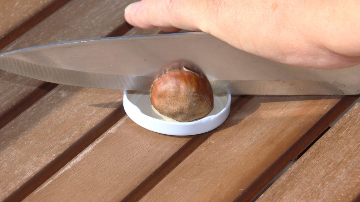 Kanaren Maronen Rezept anschneiden