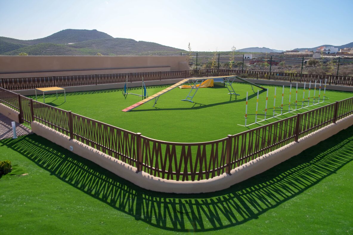 Mascot Ressort Teneriffa Hunde-Hotel Agility Hundeplatz