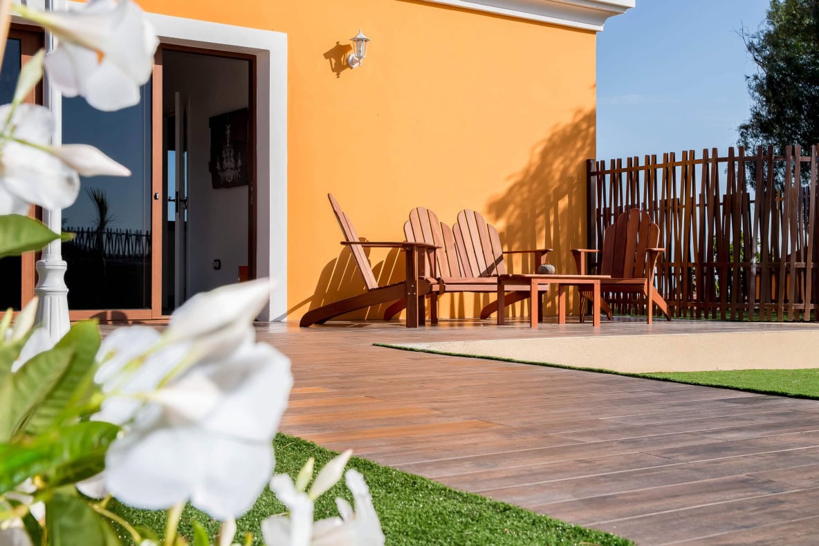 Mascot Ressort Teneriffa Hunde-Hotel Terrasse