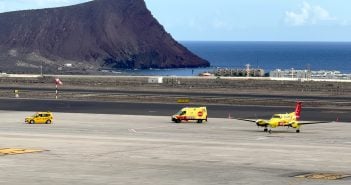 Notfall Flughafen Teneriffa Kanaren-Flug