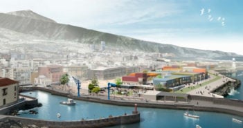 Die Pläne des neuen Hafens von Puerto de la Cruz, Teneriffa