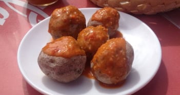 Papas arrugadas Runzelkartoffeln Mojo rojo