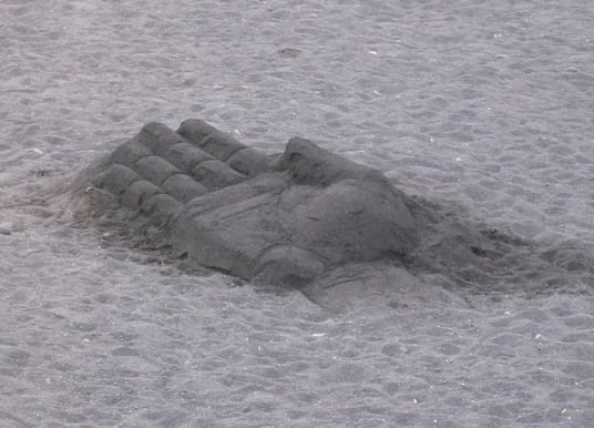 Sandkunst Playa Jardin Puerto de la Cruz