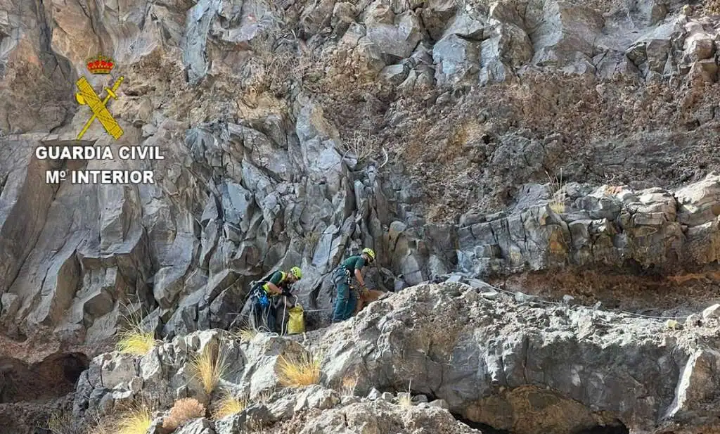 Podenco Schlucht verlaufen Teneriffa Guardia Civil