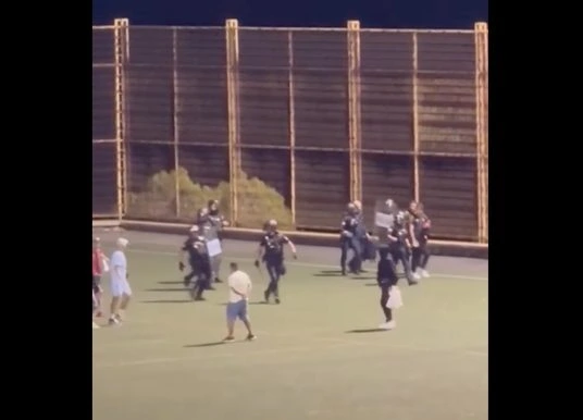 Polizei Fußball Teneriffa Schuss