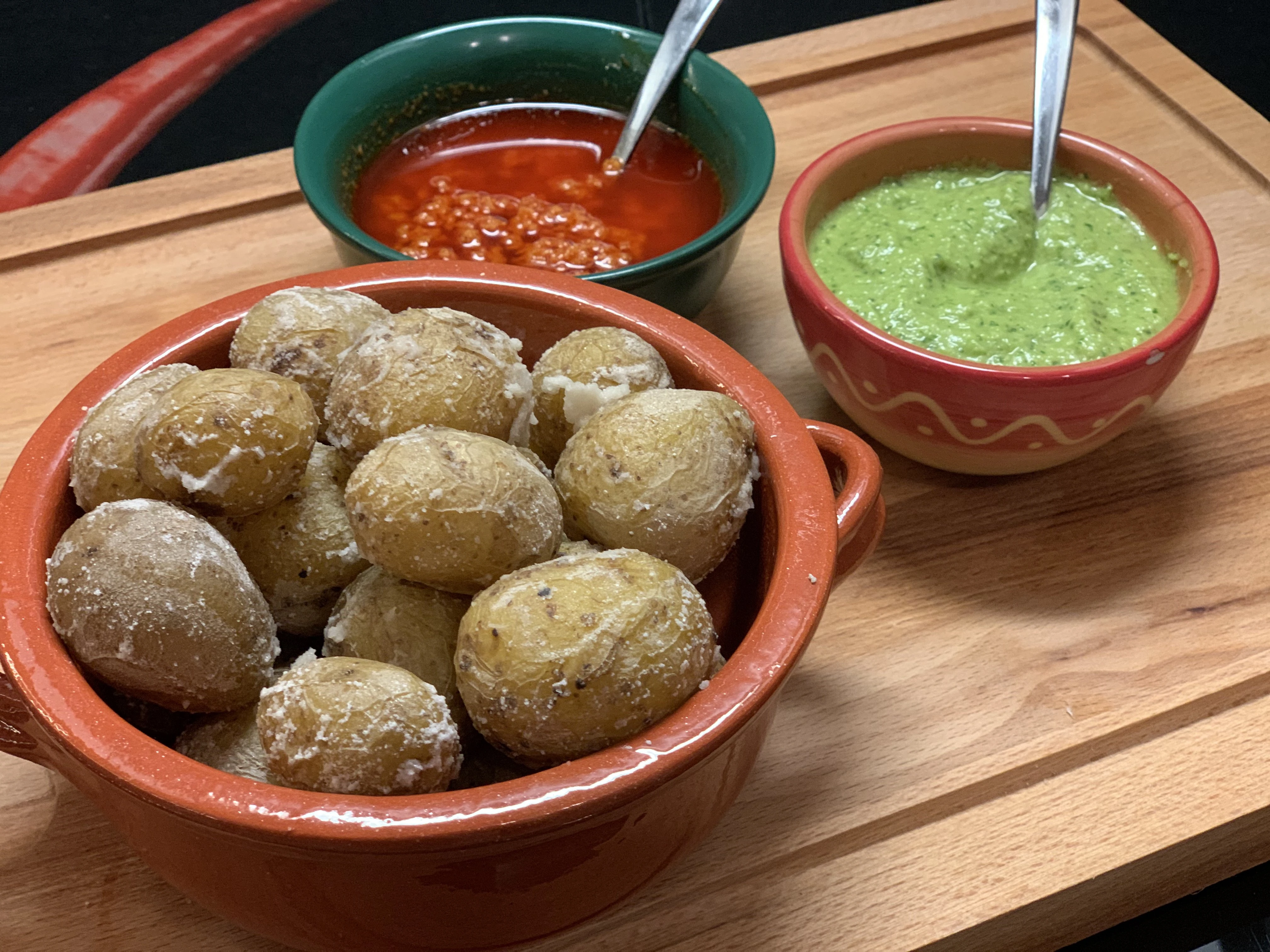 Papas arrugadas kanarische Kartoffeln Salzkruste Rezept lecker