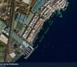 Satellitenbild der Playa del Cabezo-Paseo de las Palmeras in Güímar, dazu die Lage der nächsten Abwassereinleitung in 443 Metern.