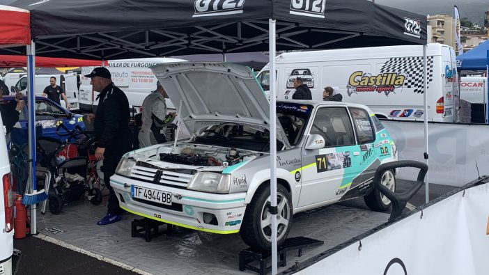 Rallye Teneriffa Norte Halt in Puerto de la Cruz Peugeot alt
