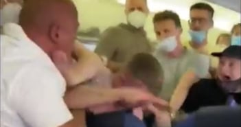 Randalierer Maskenverweigerer KLM-FLug Amsterdam Ibiza 2020