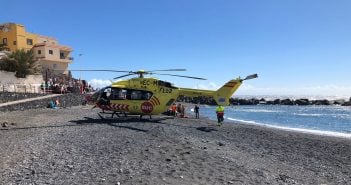 Rettungshubschrauber Teneriffa Strand Unfall 112