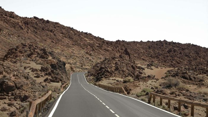 Straße im Süden Teneriffas