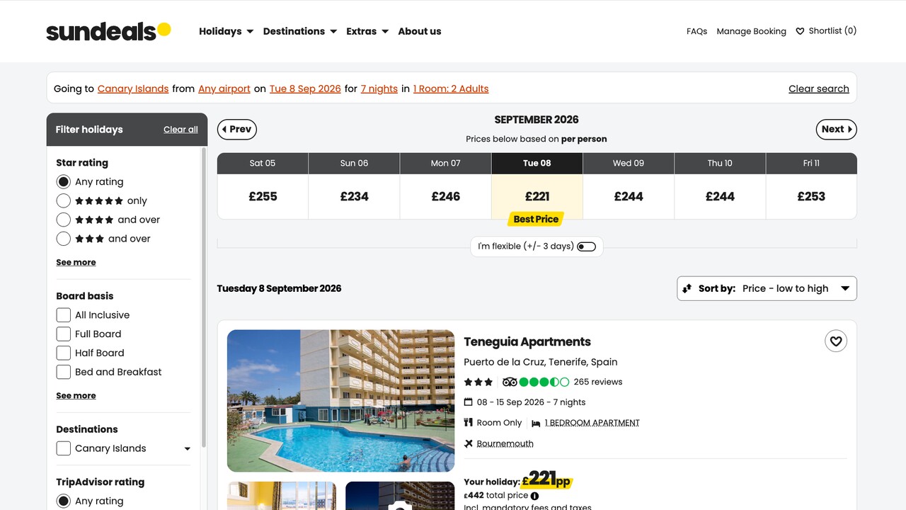Sundeals TUI Kanaren Billigurlaub