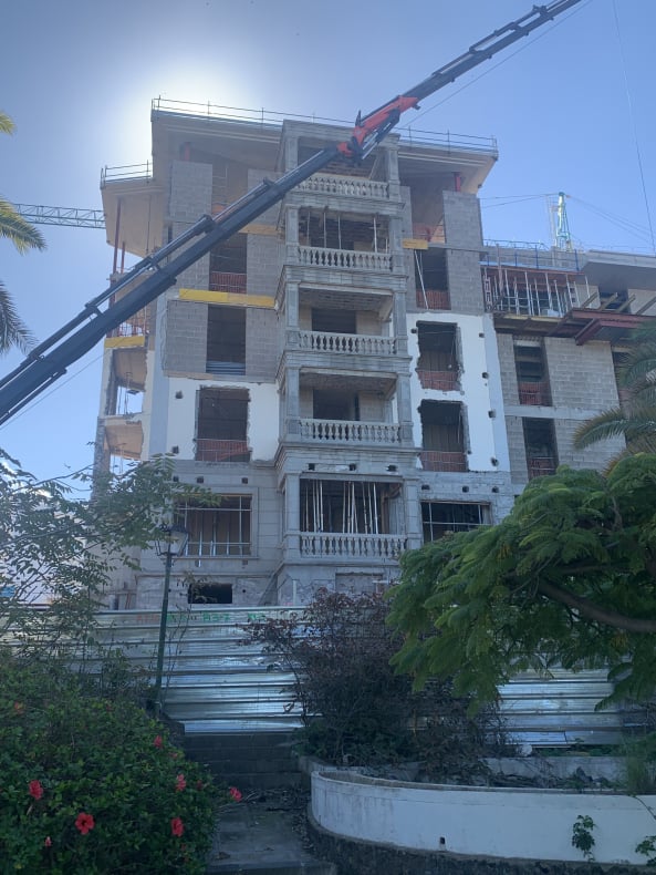 Taoro-Hotel Puerto de la Cruz Teneriffa Baustelle 4
