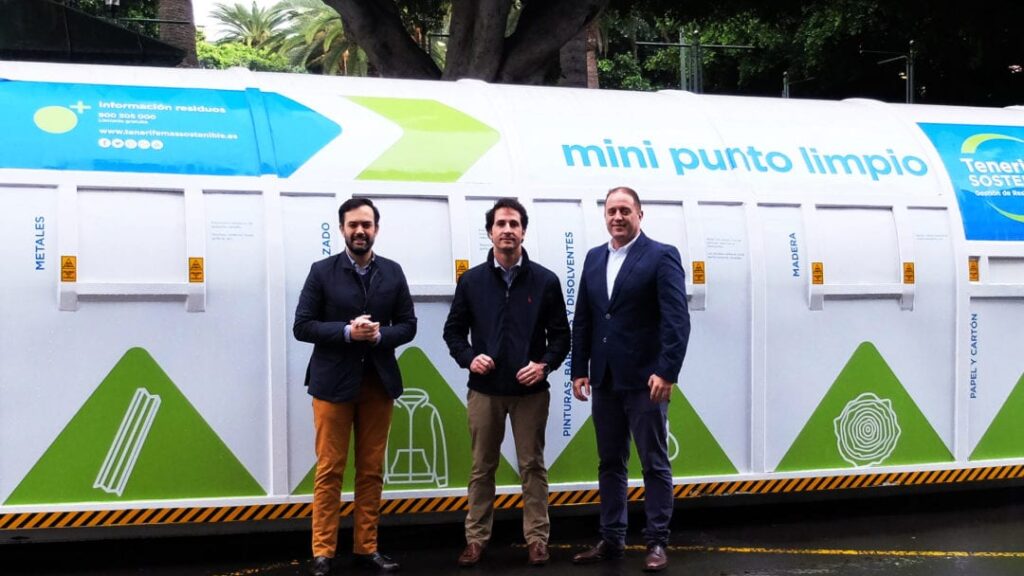 Mini-Sondermüll-Station für Puerto de la Cruz