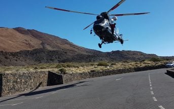 Teide Teneriffa Seilbahn Rettung Helikopter