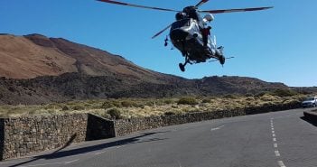 Teide Teneriffa Seilbahn Rettung Helikopter