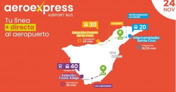 Teneriffa Flughafen Bus Aeroexpress 20 30 40