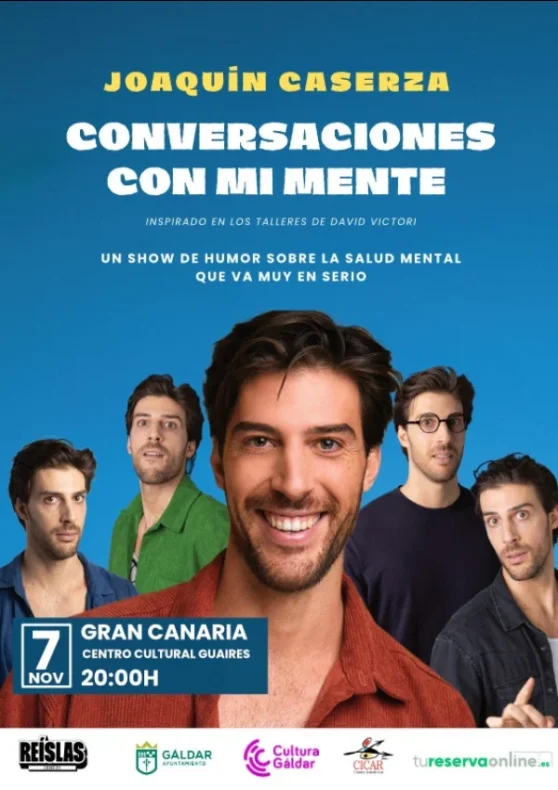 «Conversaciones con mi mente»: monólogo cómico con Joaquín Caserza
