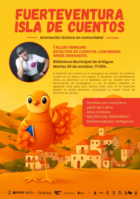 'Detective de cuentos' family workshop in Antigua