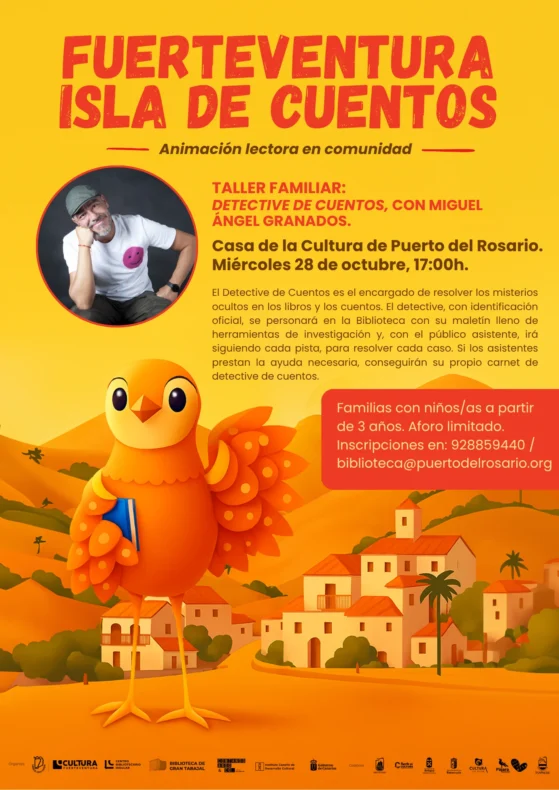 'Detective de cuentos' family workshop in Puerto del Rosario