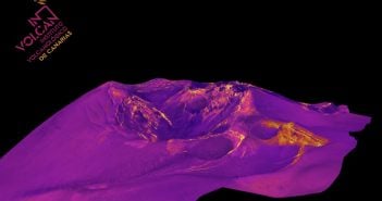 Thermografisches Modell Vulkanausbruch La Palma