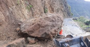Unwetter Therese Gran Canaria Fels
