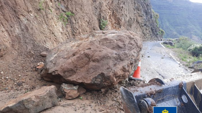 Unwetter Therese Gran Canaria Fels