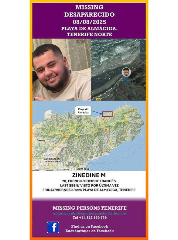 Vermisst Zinedine M. Teneriffa