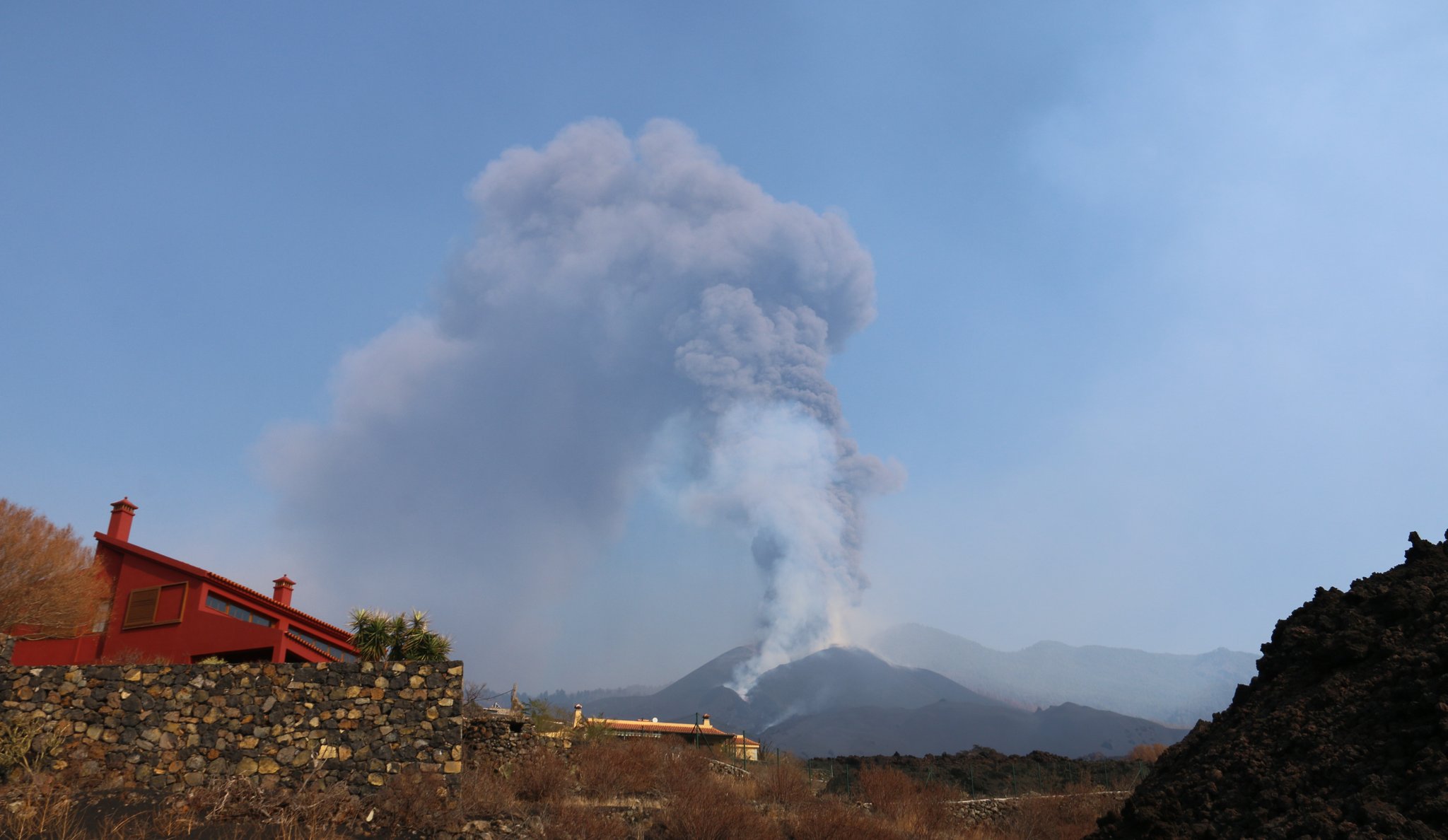 Vulkanausbruch La Palma Haus