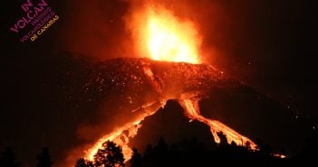 Vulkanausbruch La Palma Hauptkrater verstopft Lavasee Nordflanke Involcan