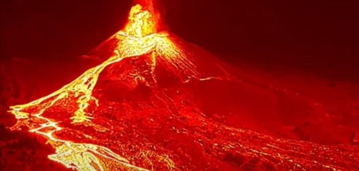 Vulkanausbruch La Palma Lava Lavastrom