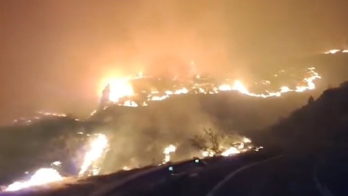 Waldbrand Teneriffa Candelaria 08-2023