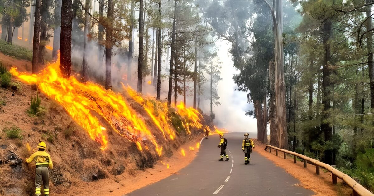 Schne Waldbrand Teneriffa Karte Bilder