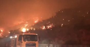 Waldbrand Gran Canaria Feuerwehr Nacht 08-2019