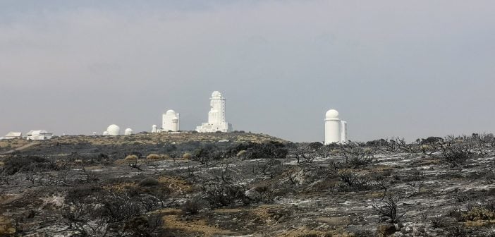 Waldbrand Teneriffa Izana Observatorio Aemet 08-2023