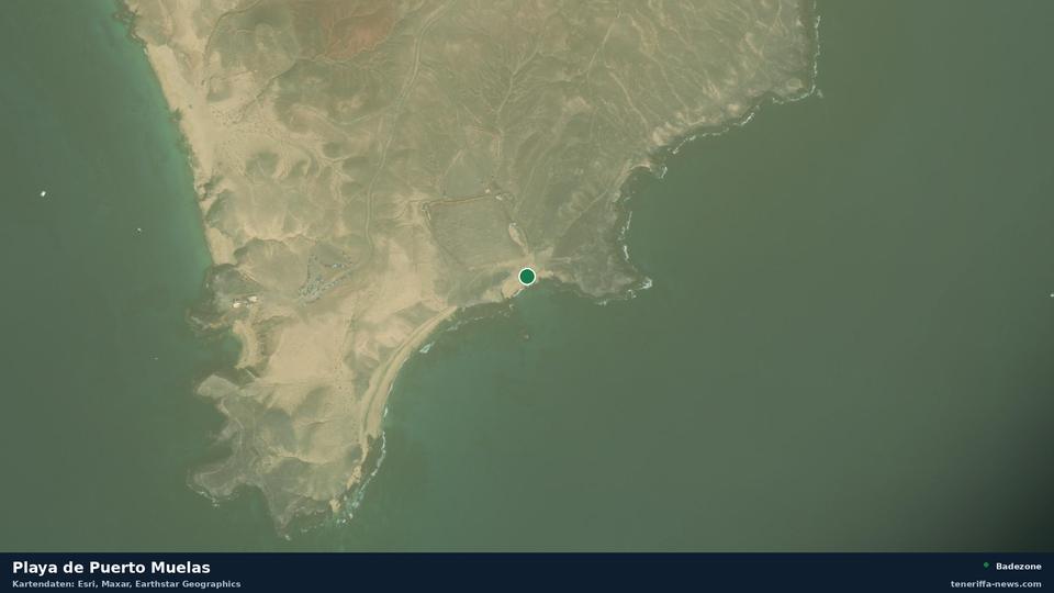 Satellite image of Playa de Puerto Muelas in Yaiza.