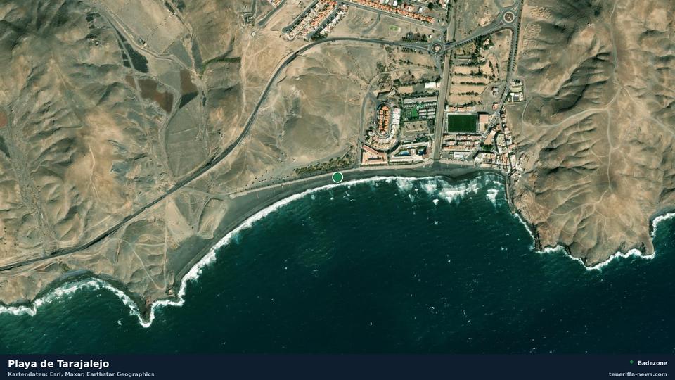 Satellitenbild der Playa de Tarajalejo in Tuineje.