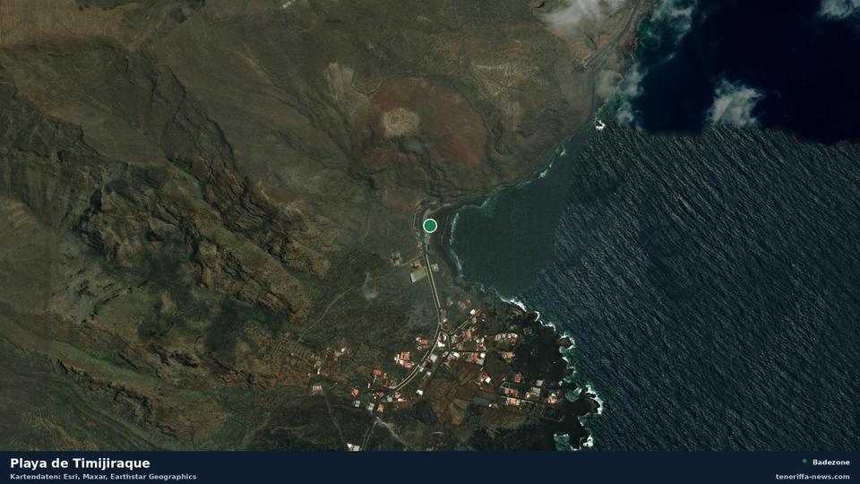 Imagen por satélite de Playa de Timijiraque en Valverde.