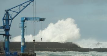 Wellen Sturm Teneriffa Puerto Hafen